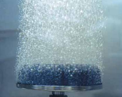 Ozone Generator view of a bubbling water